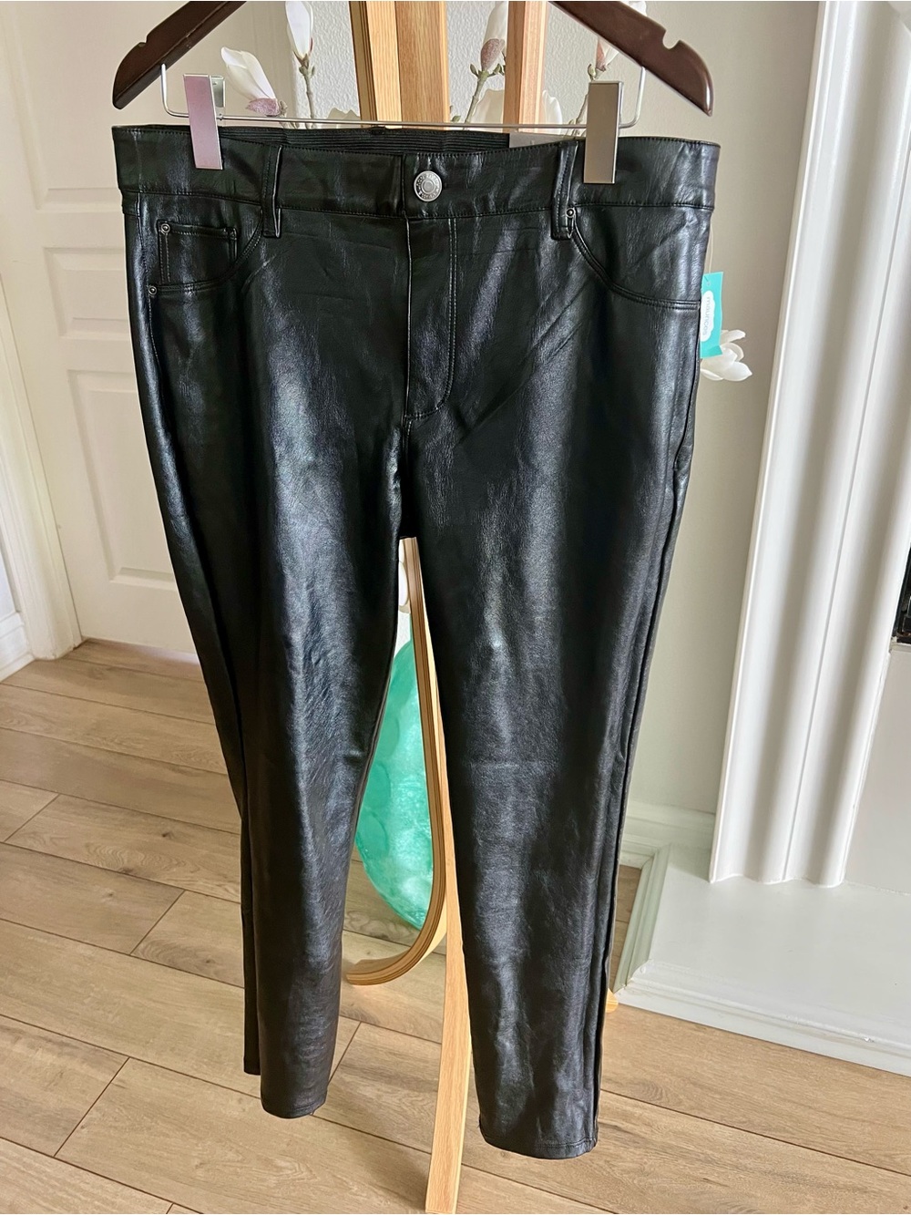 Maurices Black Faux Leather Women’s Jeans